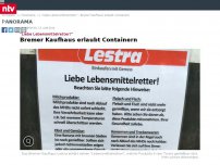 Bild zum Artikel: 'Liebe Lebensmittelretter!': Bremer Kaufhaus erlaubt Containern