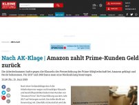 Bild zum Artikel: Amazon zahlt Prime-Kunden Geld zurück