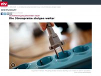 Bild zum Artikel: Grundversorgung besonders teuer: Die Strompreise steigen weiter