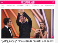 Bild zum Artikel: 'Let's Dance'-Finale 2019: Pascal Hens sahnt den Sieg ab!