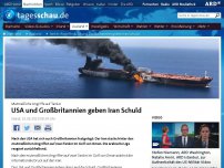 Bild zum Artikel: Tanker-Angriffe: USA und Großbritannien geben Iran Schuld