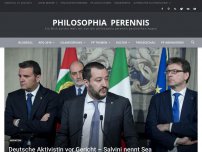 Bild zum Artikel: Deutsche Aktivistin vor Gericht – Salvini nennt Sea Watch „Piraten“