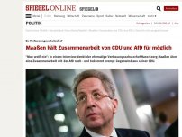 Bild zum Artikel: Ex-Verfassungsschutzchef: Maaßen hält Zusammenarbeit von CDU und AfD für möglich
