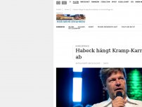 Bild zum Artikel: Habeck hängt Kramp-Karrenbauer in Kanzlerfrage ab