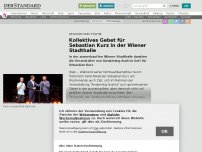 Bild zum Artikel: Religion und Politik - Kollektives Gebet für Sebastian Kurz in der Wiener Stadthalle