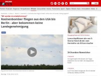 Bild zum Artikel: 'Wir werden nie wiederkommen' - Rosinenbomber fliegen aus den USA bis Berlin - aber bekommen keine Landegenehmigung