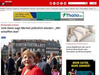 Bild zum Artikel: Die Kanzlerin in Goslar - Und dann sagt Merkel plötzlich wieder: „Wir schaffen das“