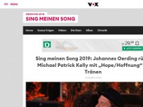 Bild zum Artikel: Da brechen bei Michael Patrick Kelly alle Dämme