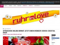 Bild zum Artikel: Stößchen: Malibu bringt jetzt einen Erdbeer-Kokos-Cocktail raus