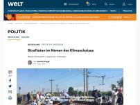 Bild zum Artikel: Straftaten im Namen des Klimaschutzes