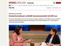 Bild zum Artikel: CDU-Chefin bei 'Anne Will': Kramp-Karrenbauer entschieden gegen Zusammenarbeit mit AfD