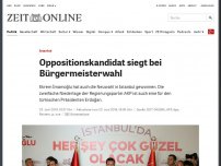 Bild zum Artikel: Istanbul: Oppositionskandidat siegt bei Bürgermeisterwahl