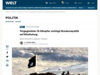 Bild zum Artikel: Totgeglaubter IS-Kämpfer verklagt Bundesrepublik auf Rückholung