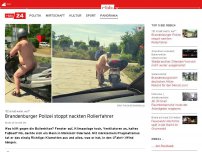 Bild zum Artikel: 'Et is halt warm, wa?': Nackter Rollerfahrer in Brandenburg von Polizei gestoppt