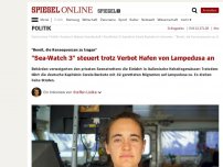Bild zum Artikel: 'Bereit, die Konsequenzen zu tragen': 'Sea-Watch 3' steuert trotz Verbot Hafen von Lampedusa an