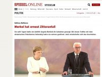 Bild zum Artikel: Schloss Bellevue: Merkel hat erneut Zitteranfall