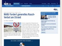 Bild zum Artikel: Nabu fordert generelles Rauch-Verbot am Strand