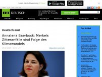 Bild zum Artikel: Annalena Baerbock: Merkels Zitteranfälle sind Folge des Klimawandels