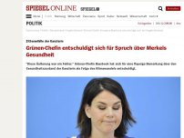 Bild zum Artikel: Zitteranfälle der Kanzlerin: Grünen-Chefin entschuldigt sich für Spruch über Merkels Gesundheit