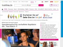 Bild zum Artikel: Spendenaufruf für verhaftete Kapitänin der 'Sea Watch 3'