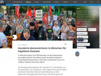 Bild zum Artikel: Hunderte demonstrieren in München für Kapitänin Rackete