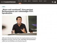 Bild zum Artikel: „Bizarr und verstörend“: Kurz gewinnt Bachmannpreis mit vollständiger ÖVP-Spendenliste