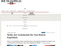 Bild zum Artikel: Welle der Solidarität für Sea-Watch-Kapitänin