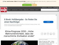 Bild zum Artikel: Klima-Prognose 2050: „Hohe Wahrscheinlichkeit, dass die menschliche Zivilisation endet“