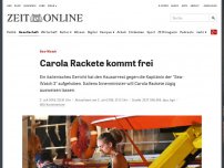 Bild zum Artikel: Sea-Watch: Kapitänin Carola Rackete kommt frei