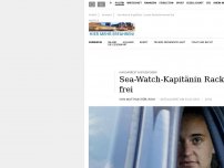 Bild zum Artikel: Sea-Watch-Kapitänin Rackete kommt frei