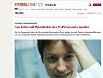 Bild zum Artikel: Deutsche Grünen-Politikerin: Ska Keller will Präsidentin des EU-Parlaments werden