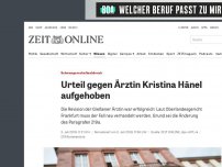 Bild zum Artikel: Schwangerschaftsabbruch: Urteil gegen Ärztin Kristina Hänel aufgehoben