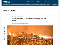 Bild zum Artikel: Blitzeinschlag vernichtet 45.000 Fässer Whiskey