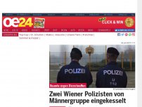 Bild zum Artikel: Zwei Wiener Polizisten von Männergruppe eingekesselt