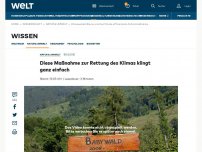 Bild zum Artikel: Diese Maßnahme zur Rettung des Klimas klingt ganz einfach