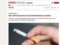 Bild zum Artikel: Vorbild Schweden: FDP will Rauchverbot in der Öffentlichkeit ausweiten