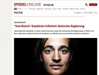 Bild zum Artikel: Carola Rackete: 'Sea-Watch'-Kapitänin kritisiert deutsche Regierung