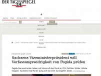 Bild zum Artikel: Sachsens Vizeministerpräsident erwägt Pegida-Verbot
