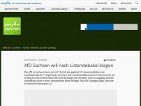 Bild zum Artikel: Landeswahlausschuss streicht AfD-Landesliste zusammen