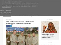 Bild zum Artikel: In 170 Ländern stationierte US-Soldaten feiern Unabhängigkeit von fremder Großmacht