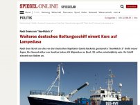 Bild zum Artikel: Nach Drama um 'Sea Watch': Weiteres deutsches Rettungsschiff mit 65 Migranten nimmt Kurs auf Lampedusa
