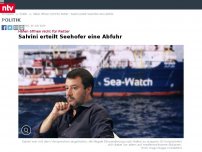 Bild zum Artikel: Häfen öffnen nicht für Retter: Salvini erteilt Seehofer eine Abfuhr