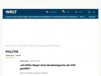 Bild zum Artikel: „Ich hätte längst einen Bundestagsvize der AfD gewählt“