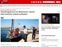Bild zum Artikel: Weiter keine Öffnung der Häfen - Flüchtlingsdrama im Mittelmeer: Salvini lässt Seehofer eiskalt auflaufen
