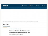 Bild zum Artikel: Neubauer fordert Abschaltung erster Kohlekraftwerke noch in diesem Jahr