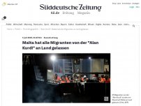 Bild zum Artikel: Seenotrettung: Malta will alle Migranten von der 'Alan Kurdi' an Land lassen
