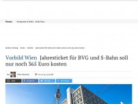 Bild zum Artikel: Vorbild Wien: Jahresticket für BVG und S-Bahn soll nur noch 365 Euro kosten