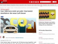 Bild zum Artikel: CO2-Steuer geplant - Fast 1000 Euro mehr pro Jahr: Das kostet Autofahrer die neue Luft-Steuer