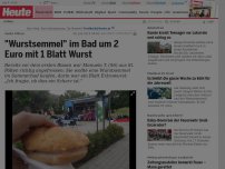 Bild zum Artikel: Sankt Pölten: 'Wurstsemmel' im Bad um 2 Euro mit 1 Blatt Wurst