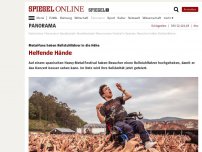 Bild zum Artikel: Metal-Fans heben Rollstuhlfahrer in die Höhe: Helfende Hände